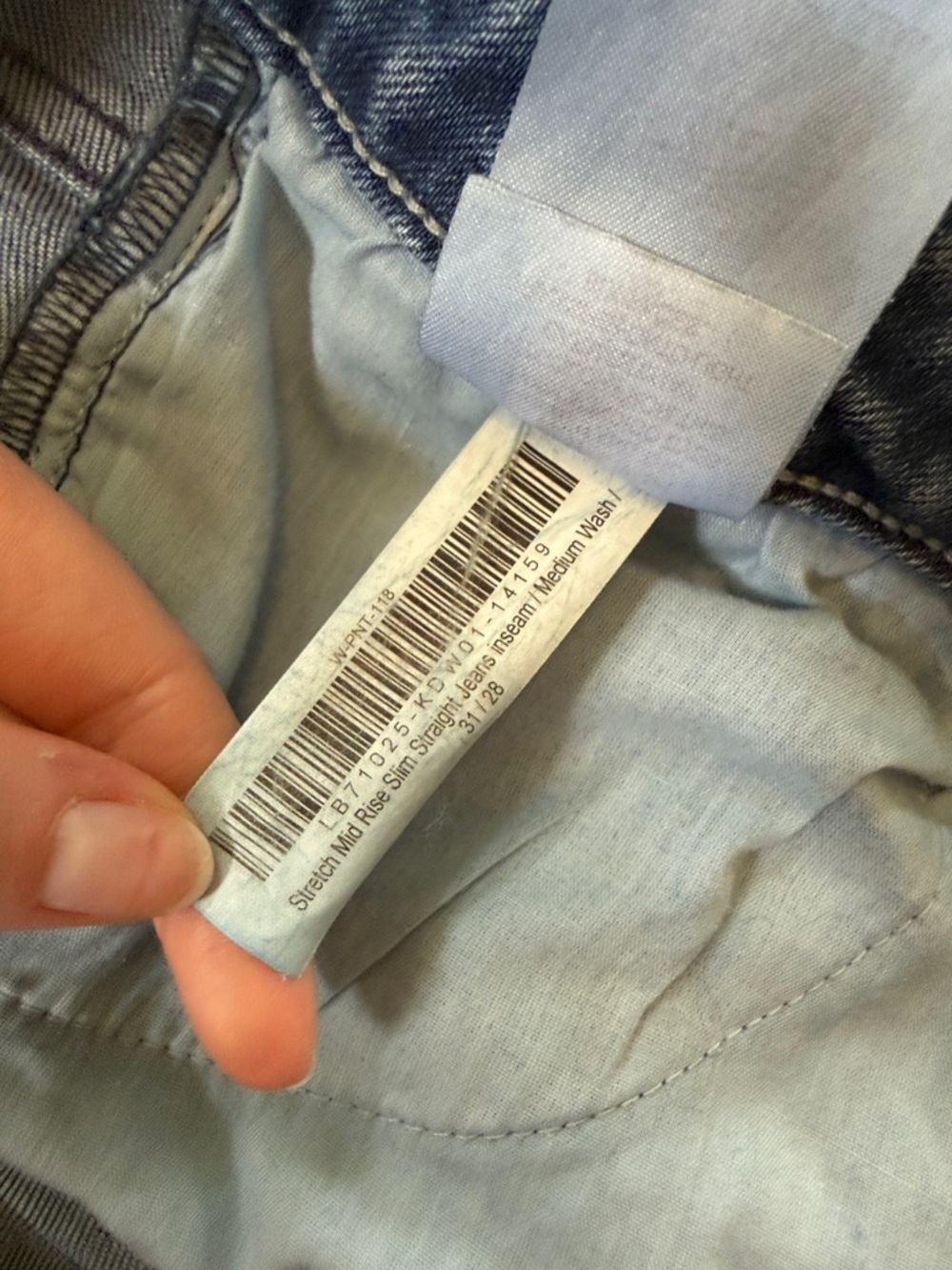 Quince stretch mid rise slim straight jeans - Picture 4 of 4